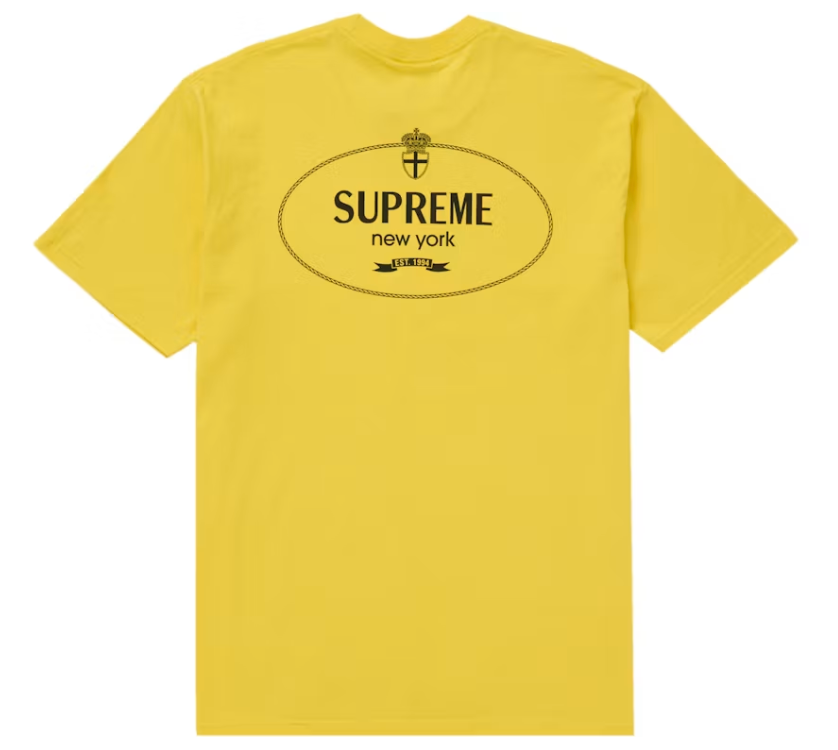 Supreme Crest Tee (FW24) Yellow