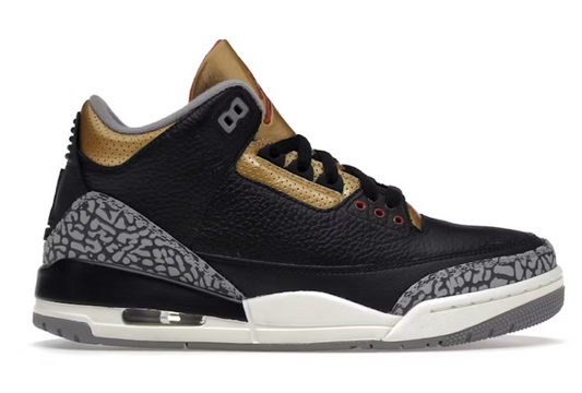 USED Jordan 3 Retro Black Cement Gold (Women's)
