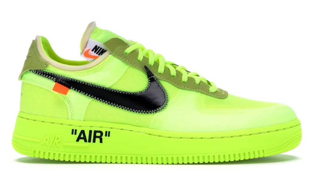USED Nike Air Force 1 Low Off-White Volt