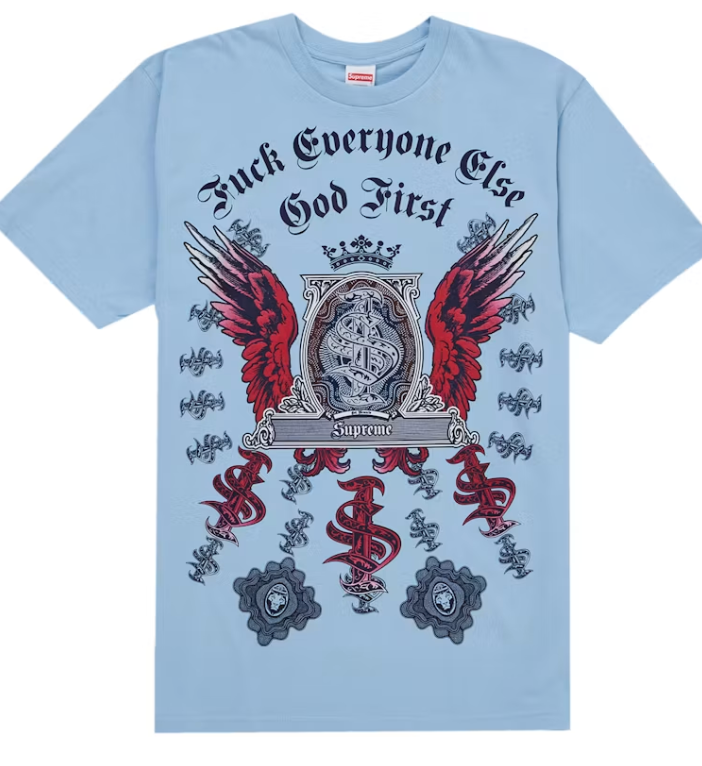 Supreme Money Tee Powder Blue