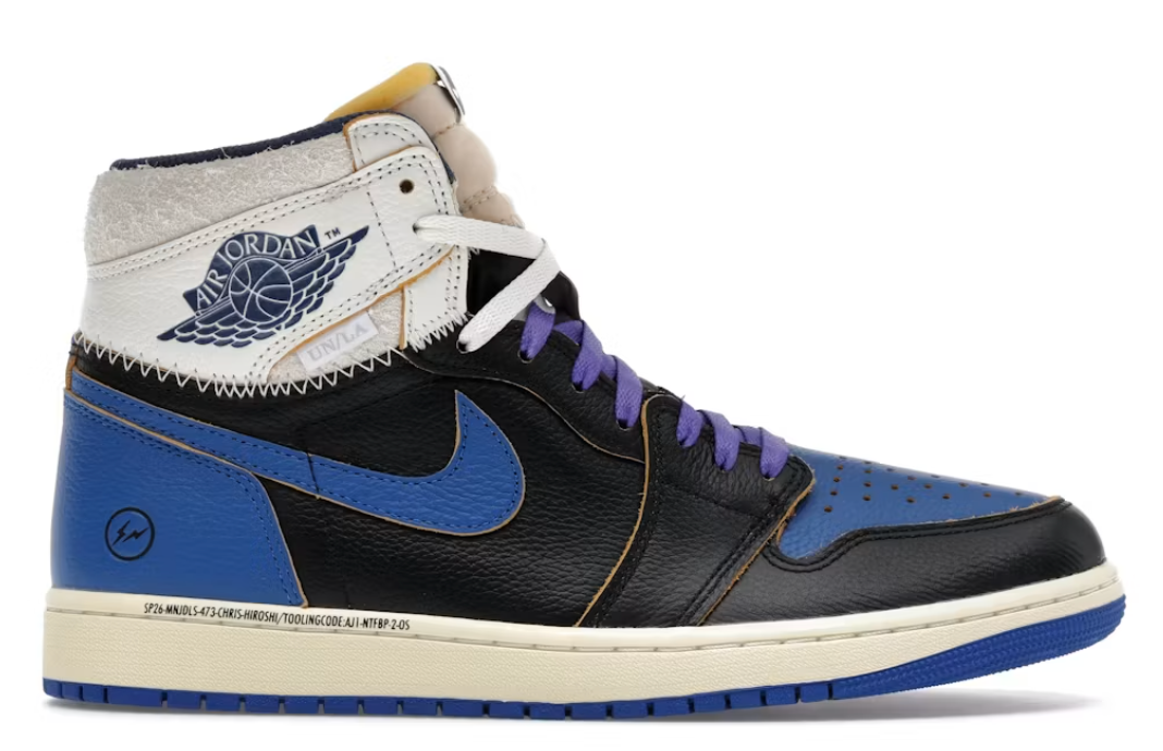 Jordan 1 Retro High OG SP Fragment x Union LA Sport Royal