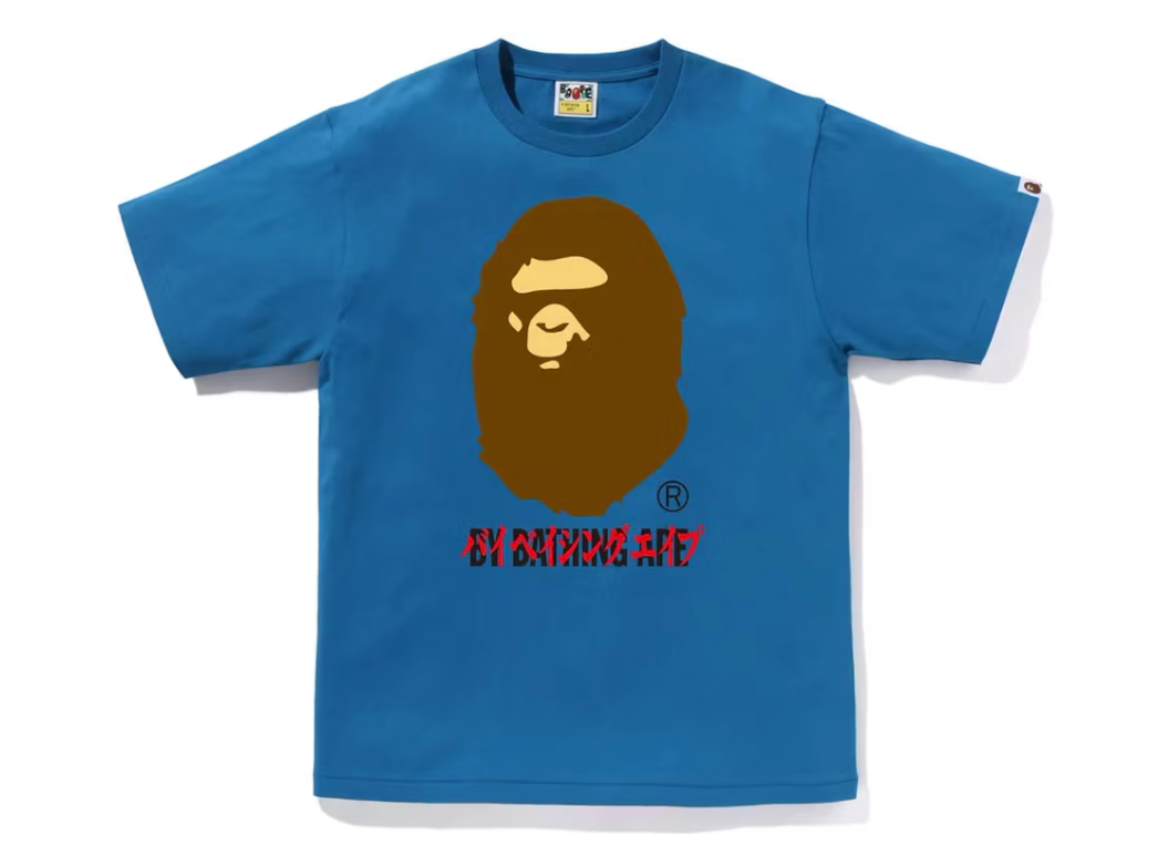 BAPE Katakana By Bathing Ape Tee Blue