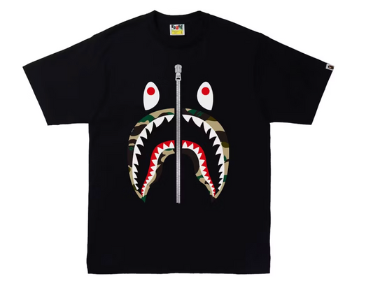 BAPE 1st Camo Shark Tee Black