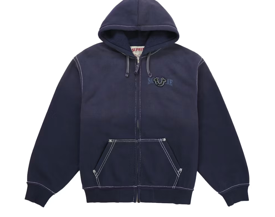 Supreme True Religion Zip Up Hooded Sweatshirt (FW25)