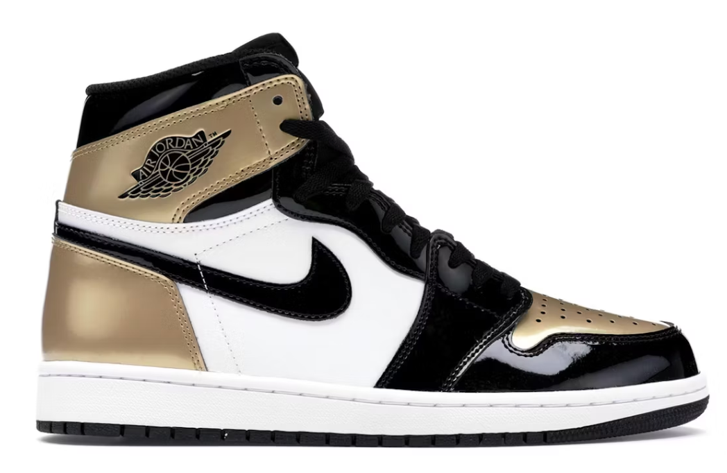 USED Jordan 1 Retro High NRG Patent Gold Toe (No Box)