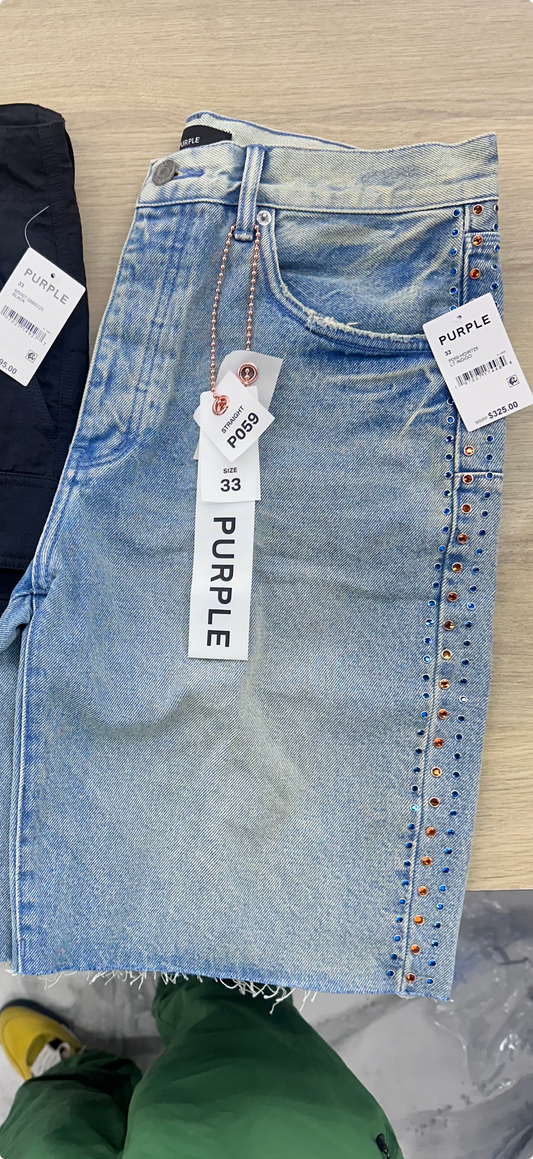 Purple Brand Jewel Jorts