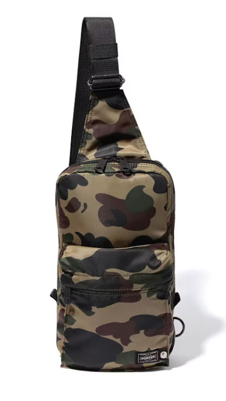BAPE x Porter 1st Camo One Shoulder Bag Green