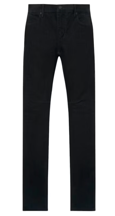 RTA Bryant Flocked Jeans Black