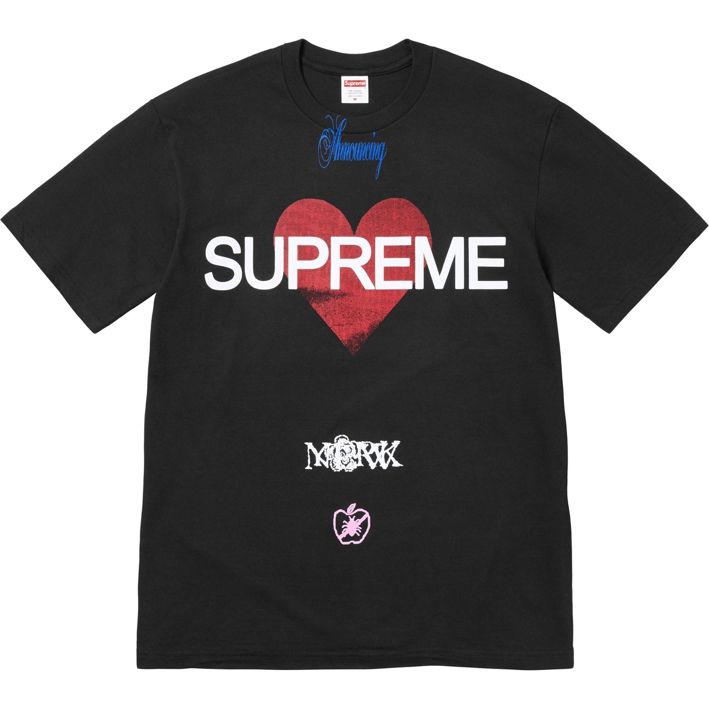 Supreme Announcing Tee Black