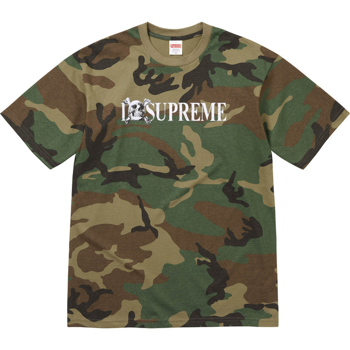 Supreme Skull Tee Woodland Camo