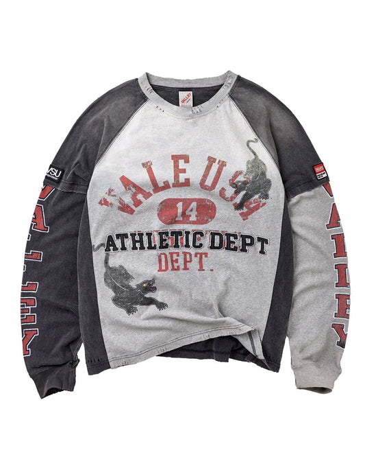 Vale Forever Varsity L/S Grey