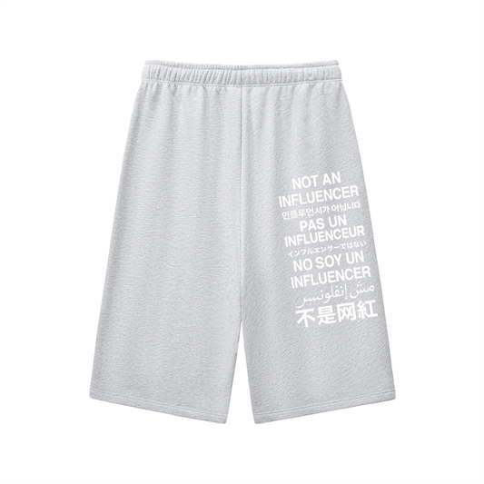 Not An Influencer Worldwide 3QTR Shorts Grey