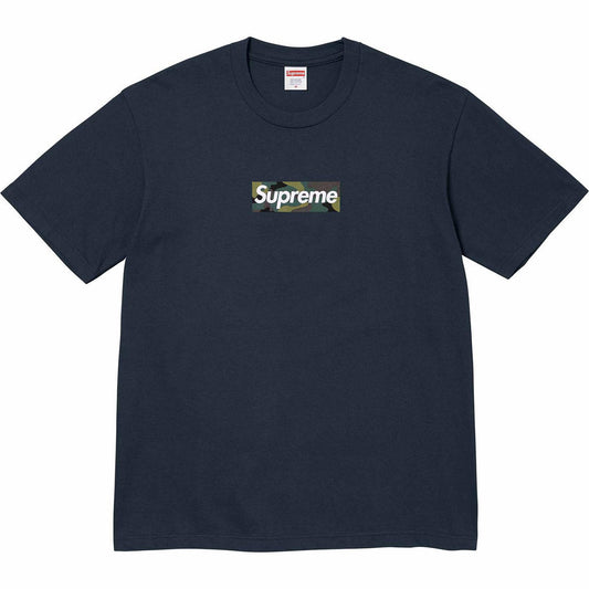 Supreme Box Logo Camo Tee Navy