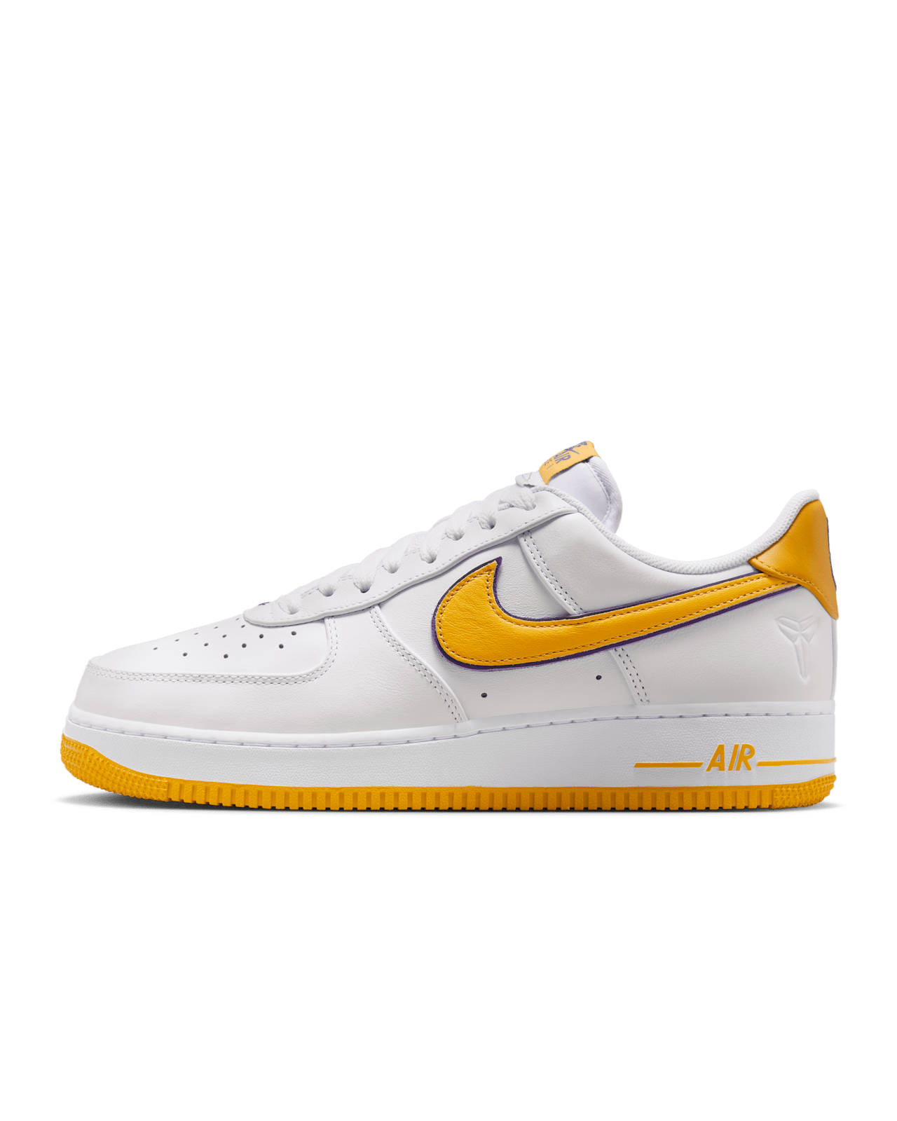 USED  Nike Air Force 1 Low Retro QS Kobe Bryant Lakers Home