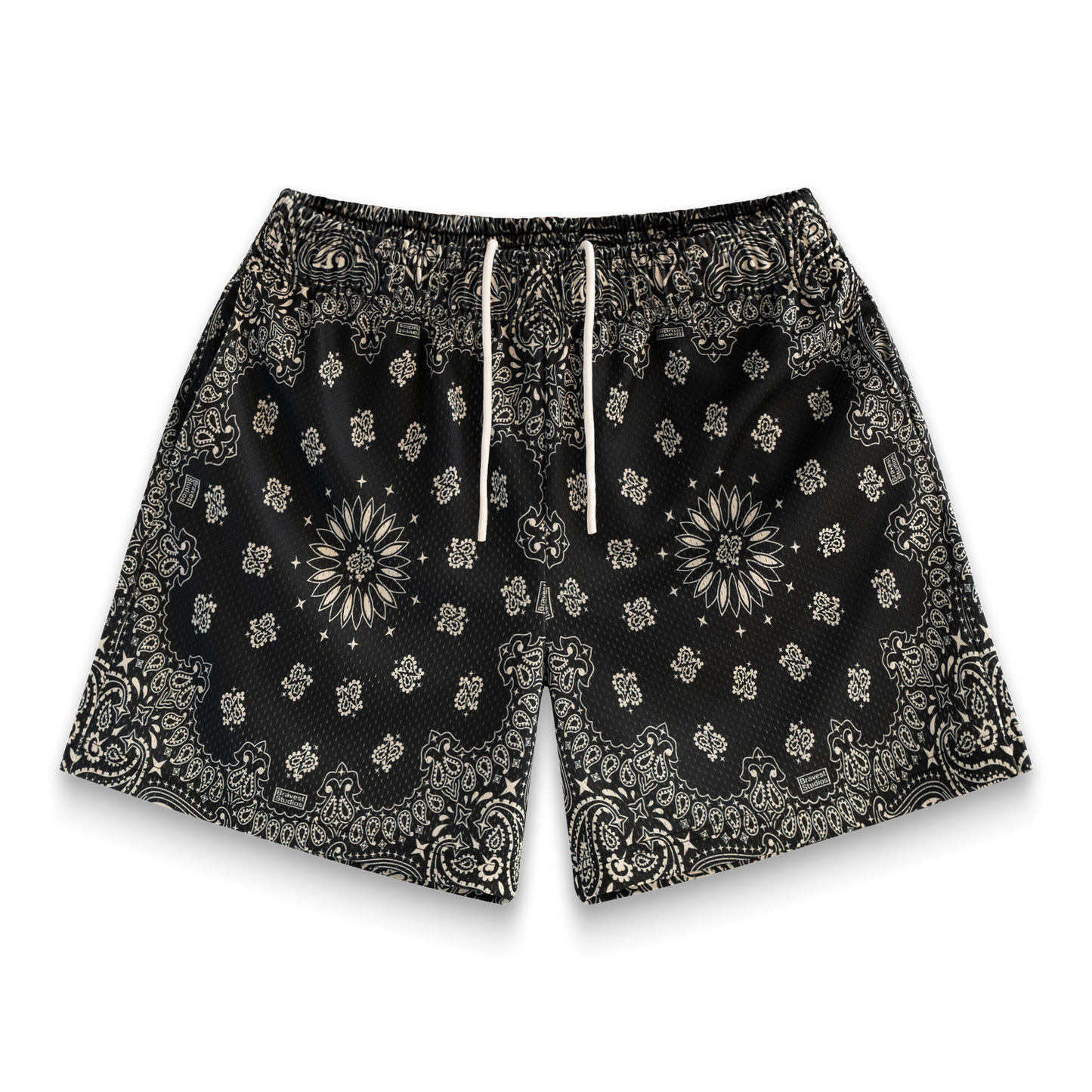 Bravest Studios Onyx Paisley Shorts