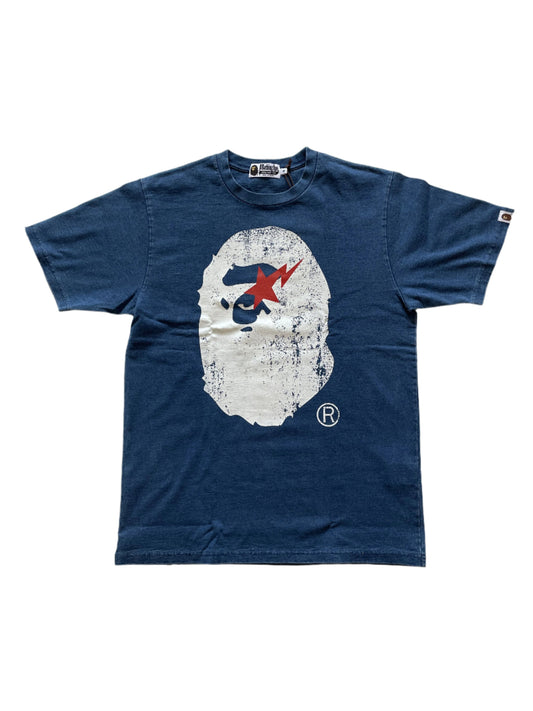 BAPE BAPESTA Ape Head Tee Light Indigo
