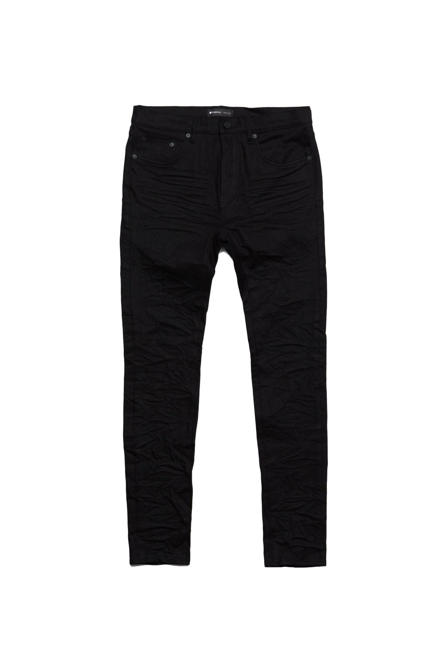 Purple Brand Low Rise Skinny Jeans 'Black Raw'