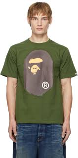 BAPE Khaki Big Ape Head T-shirt