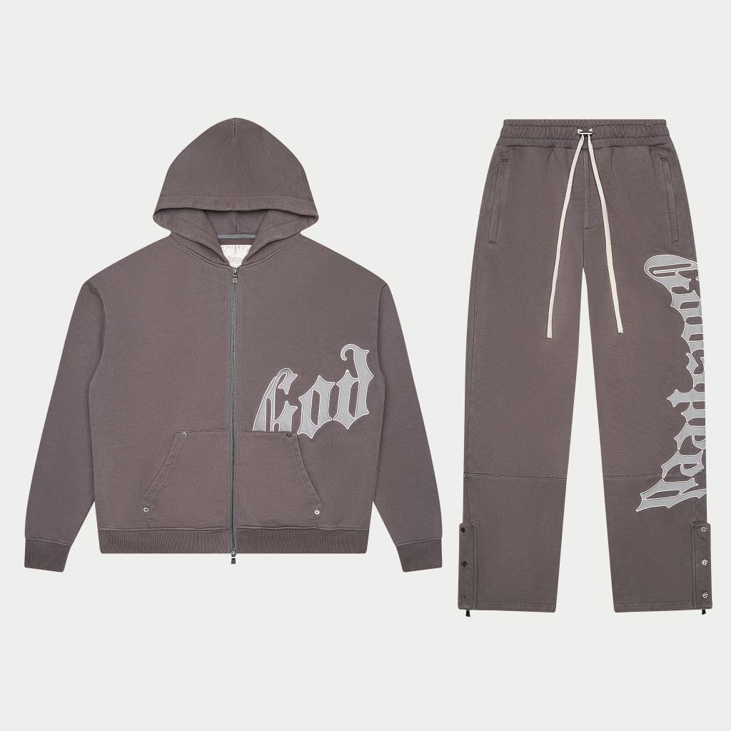 Godspeed OG Logo Sweatsuit V2 Stone Grey