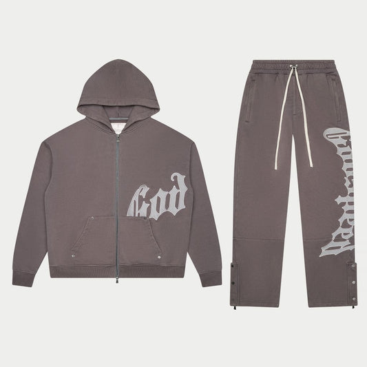 Godspeed OG Logo Sweatsuit V2 Stone Grey