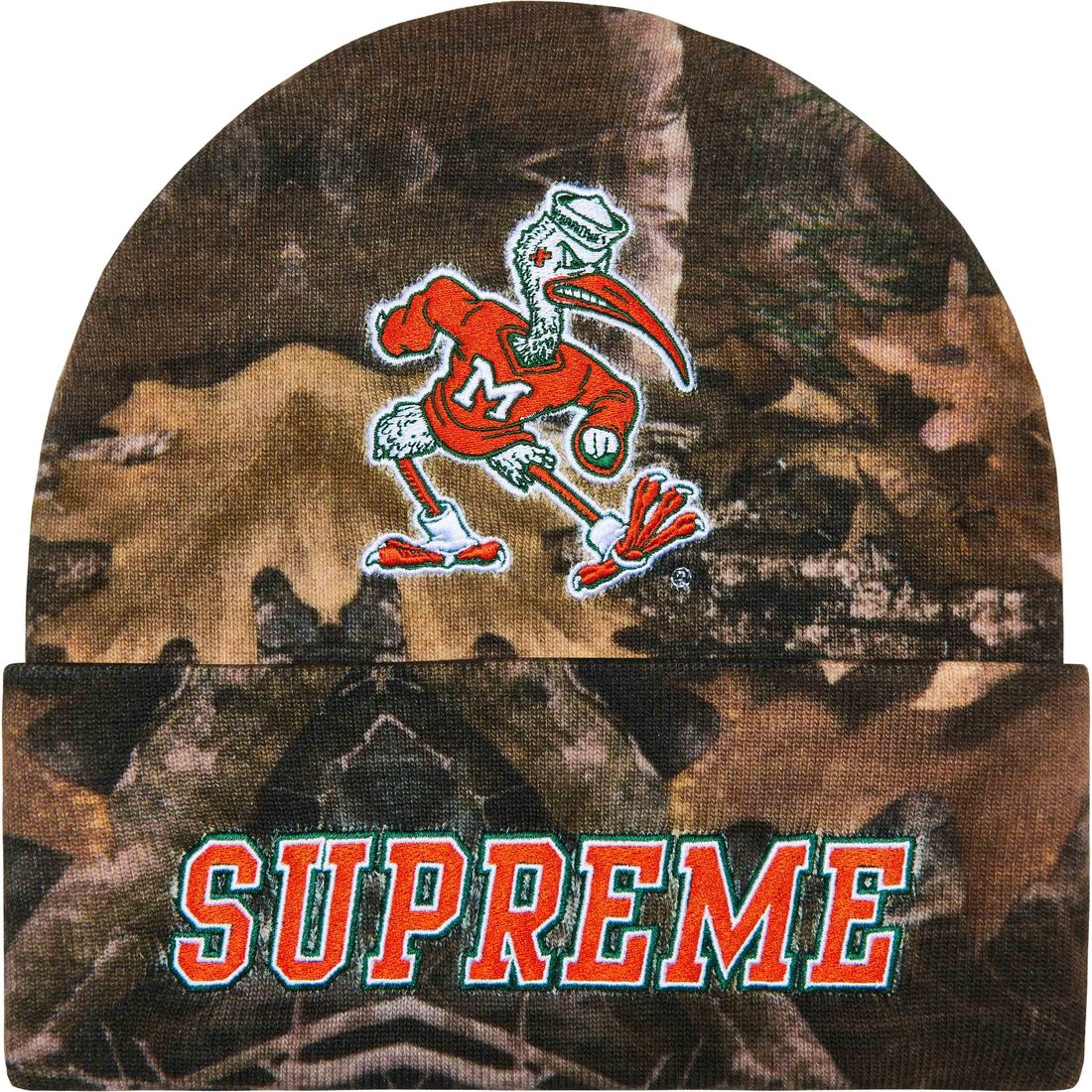Supreme Mitchell & Ness NCAA Woodland Camo Beanie