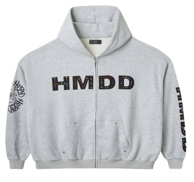 HMDD Chimstone Grey Zip Up Hoodie